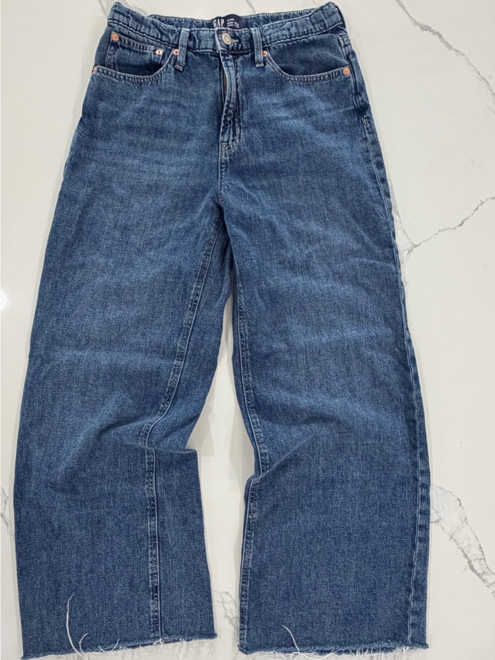 GAP High Rise Wide-Leg Denim Jeans Medium Wash Women's Size 8 / 29R
